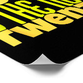 50 Is The New Twenty Funny 50th Birthday 50 Years  Poster (Ecke)