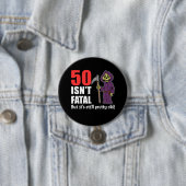 50 Ist der fatal grim Sensenmann nicht schwarz Button (Beispiel)