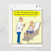 50 ist der neue 30-Cartoon Postkarte (Vorne/Hinten)