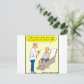 50 ist der neue 30-Cartoon Postkarte (Stehend Vorderseite)