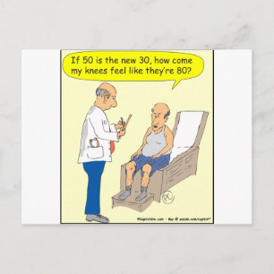 50 ist der neue 30-Cartoon Postkarte