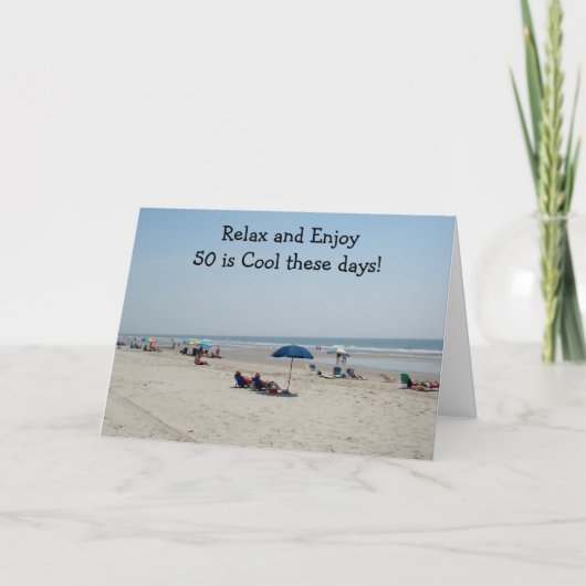 "50" IST DIESE TAGE COOL! KARTE (Vorderseite)