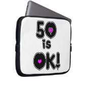 50 ist OKAYgeburtstag Laptopschutzhülle (Vorne Rechts)