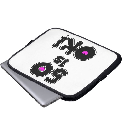 50 ist OKAYgeburtstag Laptopschutzhülle (Vorne Knopf)