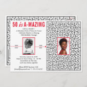 50 ist Phantastisch Spaß Modernes Design, maßgesch Einladung (Vorne/Hinten)