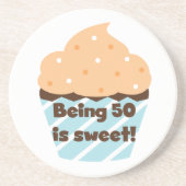 50 ist süße T - Shirt und Geschenke Getränkeuntersetzer (Vorne)