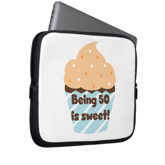 50 ist süße T - Shirt und Geschenke Laptopschutzhülle (Vorne Rechts)