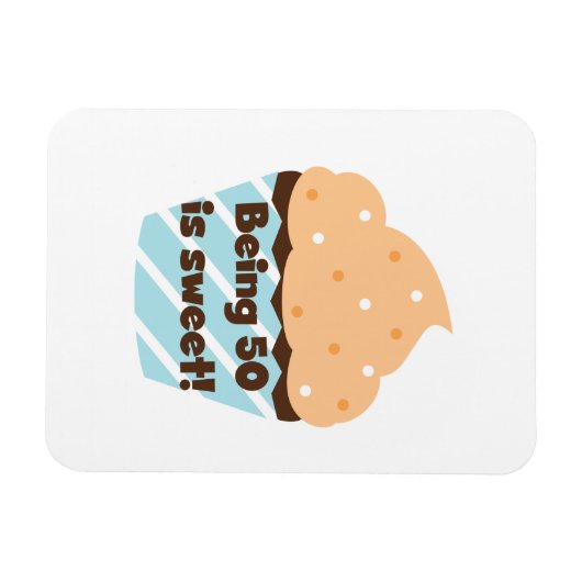 50 ist süße T - Shirt und Geschenke Magnet (Horizontal)