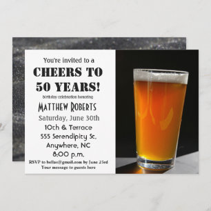 50 Jahre 50. Geburtstagsfeier Einladung