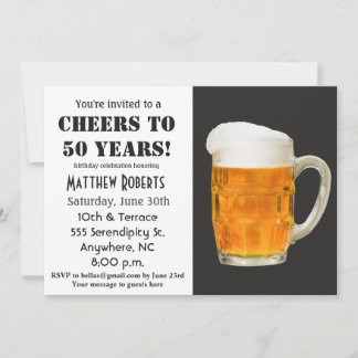 50 Jahre 50. Geburtstagsfeier Einladung