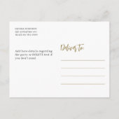 50 Jahre 50. Geburtstagsfeier Einladungspostkarte (Rückseite)