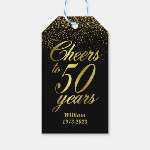 50 Jahre 50. Geburtstagsparty Geschenkanhänger