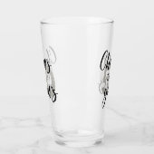 50 Jahre 50. Geburtstagsparty Glas (Links)