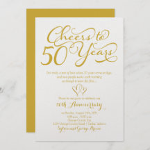 50 Jahre 50. Hochzeitstag