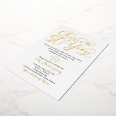 50 Jahre 50. Hochzeitstag Folieneinladung (Gedreht)