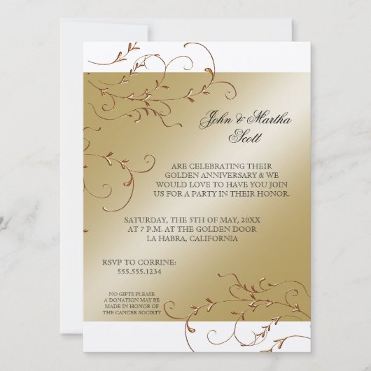 50 Jahre, 50 Jahre Einladung (Vorderseite)