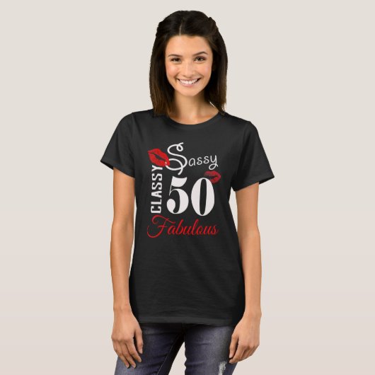 50 Jahre alt 50 & fabulous seit 1972 50. Geburtsta T-Shirt (Vorne ganz)