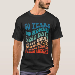 50 Jahre alt 50. Geburtstag Cool Vintag Retro 600 T-Shirt