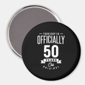 50 Jahre alt - 50. Geburtstag Funny Gift Magnet (Vorderseite/Rückseite)