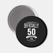 50 Jahre alt - 50. Geburtstag Funny Gift Magnet (Vorderseite/Rückseite)