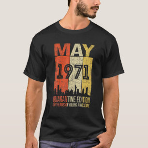 50 Jahre alt 50. Geburtstag Männer Frauen Mai 1971 T-Shirt