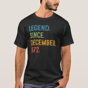 50 Jahre alt 50. Tag Männer lehnen seit Dezember T-Shirt