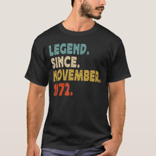 50 Jahre alt 50. Tag Männer lehnen seit November T-Shirt