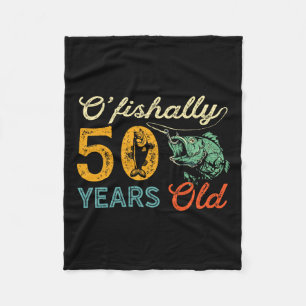 50 Jahre alt Angelgeschenk 50. Geburtstag Cool 50 Fleecedecke