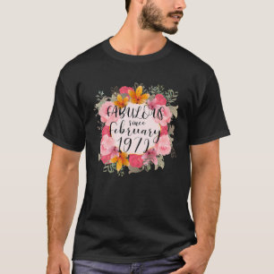 50 Jahre alt Fabulous Happy Februar 1972 50th Birt T-Shirt