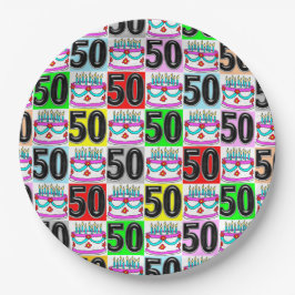 50 JAHRE ALT FEIERN PAPPTELLER