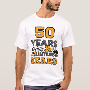 50 Jahre alt Geburtstag 50. Geburtstag Fahrrad-Rad T-Shirt