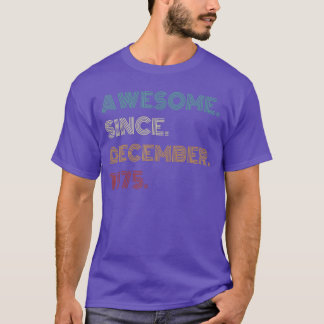 50 Jahre alt großartig seit Dezember 1975 50. Gebu T-Shirt