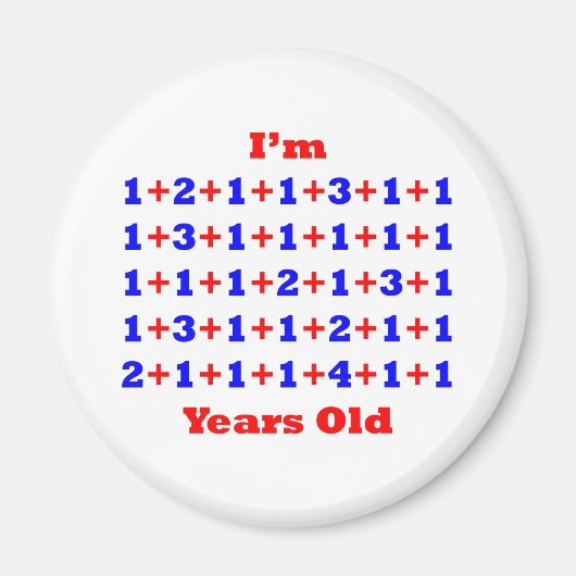 50 Jahre alt! Magnet (Vorne)