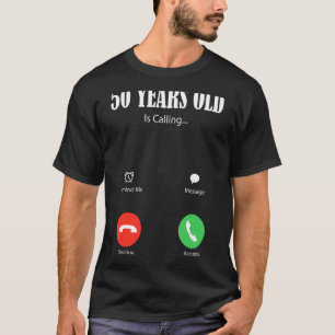 50 Jahre alt ruft glückliche 50. Geburtstagsfamili T-Shirt