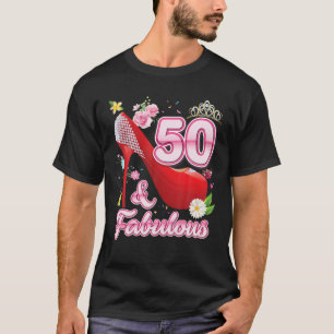50 Jahre alt und herrlich 50. Happy Birthday Flor T-Shirt
