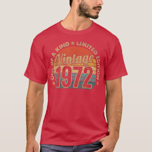 50 Jahre alt Vintag 1972 Limited Edition 50. Bir T-Shirt