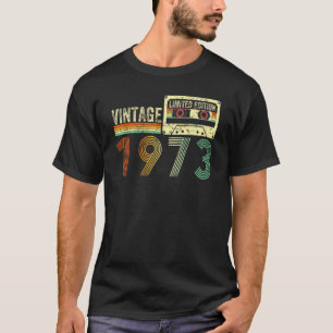 50 Jahre alt Vintag 1973 50. Geburtstag Cassette T T-Shirt