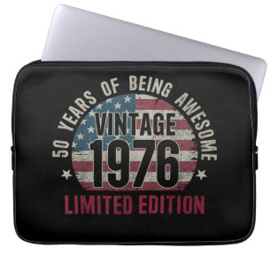 50 Jahre Alt Vintage 1976 50. Geburtstag Limitiert Laptopschutzhülle