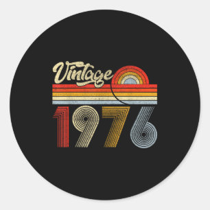 50 Jahre alt Vintage Hergestellt in 1976 50. Gebur Runder Aufkleber