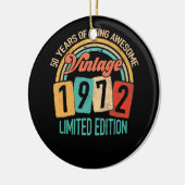 50 Jahre alt von 1972 Phantastisch sein 50. Geburt Keramik Ornament (Links)