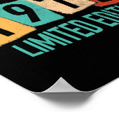 50 Jahre alt von 1972 Phantastisch sein 50. Geburt Poster (Ecke)