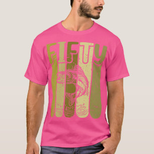 50 Jahre alt Walleye Angeln 50. Geburtstag T-Shirt