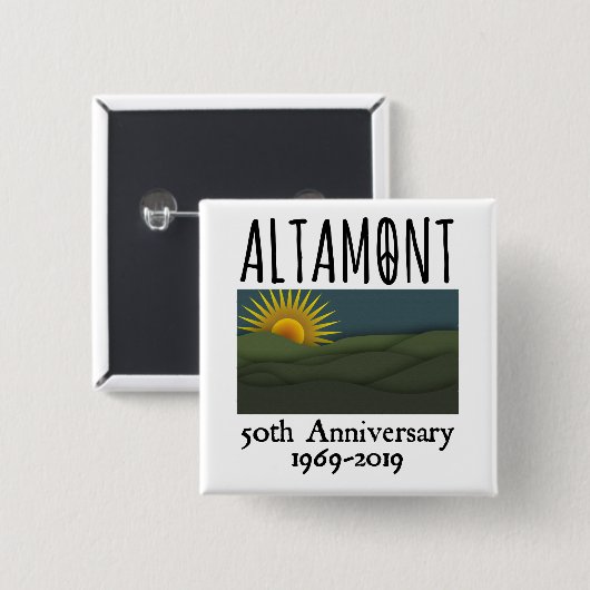 50 Jahre Altamont Speedway Free Konzert 1969 Button (Vorne & Hinten)