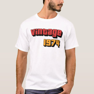 50 Jahre alte Geschenke Männer Frauen Vintag 1974 T-Shirt