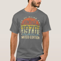 50 Jahre alte Geschenke Vintag 1970 Limited Editio