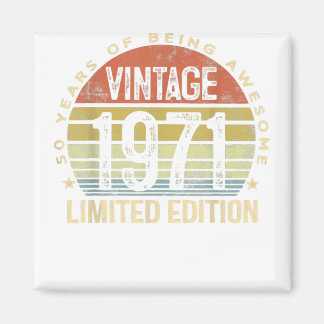 50 Jahre alte Geschenke Vintag 1971 Limited Editio Magnet