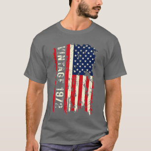 50 Jahre alte Geschenke Vintag 1972 amerikanische T-Shirt