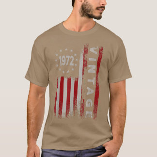 50 Jahre alte Geschenke Vintage 1972 Amerikanische T-Shirt
