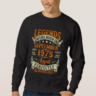 50 Jahre alte Legende seit September 1975 50. Gebu Sweatshirt