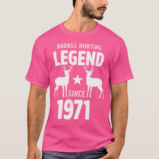 50 Jahre alte Männer Frauen 1971 Jagdgeschenke für T-Shirt (Vorderseite)